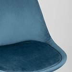 Стул с мягким велюровым сиденьем Arvika Blue варинант исполнения - 7 | Loft Concept в Волгограде