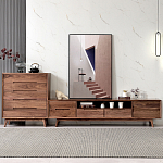 Тумба под телевизориз массива дерева TV Stand made of Walnut Wood варинант исполнения - 2 | Loft Concept в Волгограде