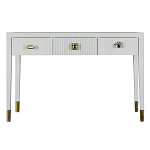 Дизайнерский Письменный стол Elsa Dreams White с тремя ящиками варинант исполнения - 5 | Loft Concept в Волгограде