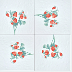 Плитка с узором Земляника варинант исполнения - 1 | Loft Concept в Волгограде