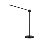 Настольная лампа черного цвета с круглым основанием и длинным прямым плафоном Trumpet tube варинант исполнения - 1 | Loft Concept в Волгограде