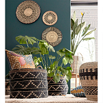 Шарообразная корзина с орнаментом Jokia Wicker Basket варинант исполнения - 3 | Loft Concept в Волгограде