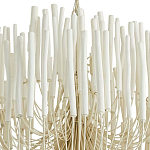 Люстра белая с несколькими ярусами деревянных палочек Bright Wooden Chandelier варинант исполнения - 9 | Loft Concept в Волгограде