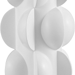 Настольная лампа белая с тканевым абажуром в форме цилиндра Morphing варинант исполнения - 1 | Loft Concept в Волгограде