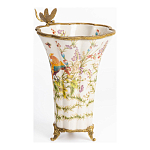 Ваза из фарфора с бронзовой стрекозой  Paradise Dragonfly варинант исполнения - 3 | Loft Concept в Волгограде