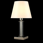 Настольная лампа с белым тканевым абажуром в форме конуса Laurent варинант исполнения - 3 | Loft Concept в Волгограде