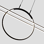 Светодиодная люстра Black LED Circle and Oval Lamp варинант исполнения - 6 | Loft Concept в Волгограде