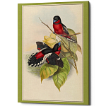 Постер на холсте с изображением птиц Blooming Birds Poster варинант исполнения - 4 | Loft Concept в Волгограде