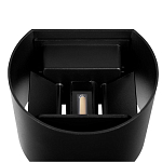 Уличный настенный светильник цилиндрической формы черного цвета из металла Urban Minimalist варинант исполнения - 4 | Loft Concept в Волгограде