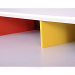 Письменный стол с 2-мя чёрными выдвижными ящиками и нишей с цветными разделителями Ballan варинант исполнения - 4 | Loft Concept в Волгограде