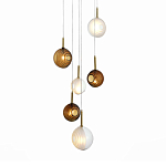 Люстра светодиодная с сферическими стеклянными плафонами Splatter варинант исполнения - 2 | Loft Concept в Волгограде