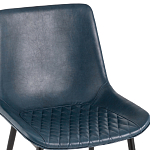 Стул с обивкой из экокожи темно-синего цвета RHOMBUSES UPHOLSTERY варинант исполнения - 6 | Loft Concept в Волгограде