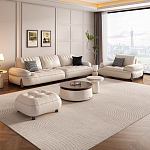 Диван кожаный с каркасом из массива дерева Furniture Medieval варинант исполнения - 5 | Loft Concept в Волгограде