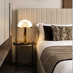 Настольная лампа c абажуром в форме купола из натурального камня  Heavenly Harmony варинант исполнения - 5 | Loft Concept в Волгограде