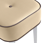 Квадратный мягкий пуф на белых ножках Winton Pouf Square варинант исполнения - 20 | Loft Concept в Волгограде