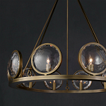 Люстра круглая с прозрачными рельефными плафонами Crystal Prism варинант исполнения - 4 | Loft Concept в Волгограде