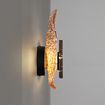 Бра с волнообразным стеклянным плафоном и вставкой из мрамора Liquid Stone варинант исполнения - 7 | Loft Concept в Волгограде