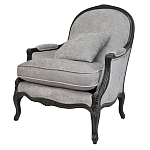 Кресло Ava Classical Armchair black and grey velour варинант исполнения - 3 | Loft Concept в Волгограде
