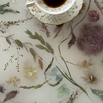 Журнальный стол из эпоксидной смолы с цветами White Flowers Epoxy Resin Coffee Table варинант исполнения - 3 | Loft Concept в Волгограде