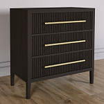 Комод Primo с 3 выдвижными ящиками Темный орех варинант исполнения - 4 | Loft Concept в Волгограде