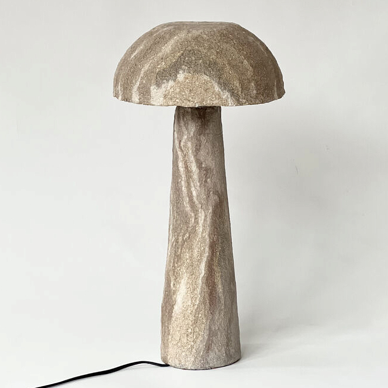 Настольная лампа «Розовый травертин» Серый в Волгограде | Loft Concept 