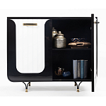 Черно-белый распашной комод Accordo варинант исполнения - 3 | Loft Concept в Волгограде