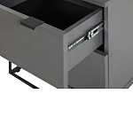 Тумба прикроватная цвета графит с ящиками Strict Lines варинант исполнения - 5 | Loft Concept в Волгограде