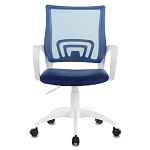 Офисное кресло с основанием из белого пластика Desk chairs Blue варинант исполнения - 4 | Loft Concept в Волгограде