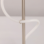 Настольная лампа белым изогнутым плафоном на круглой подставке Luke Lampco Tracer Lamp варинант исполнения - 10 | Loft Concept в Волгограде