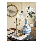 Ваза с мотивами цветущего сада с попугаями Blue Vase Inspired by Nature варинант исполнения - 5 | Loft Concept в Волгограде