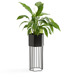 Кашпо Elevated Planters Сlive 59 черное  варинант исполнения - 3 | Loft Concept в Волгограде