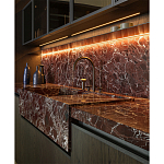 Кухонный гарнитур из красного мрамора и дерева VVD Dada Engenereed Kitchen варинант исполнения - 6 | Loft Concept в Волгограде