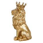 Статуэтка лев с детализированной гривой и изящной короной Lion Crown  варинант исполнения - 2 | Loft Concept в Волгограде