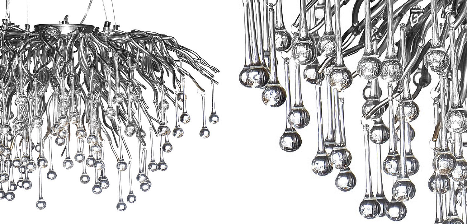 Люстра Droplet Chrome Chandelier 80 Люстра Droplet Chrome Chandelier 80 - Loft-Concept в Волгограде