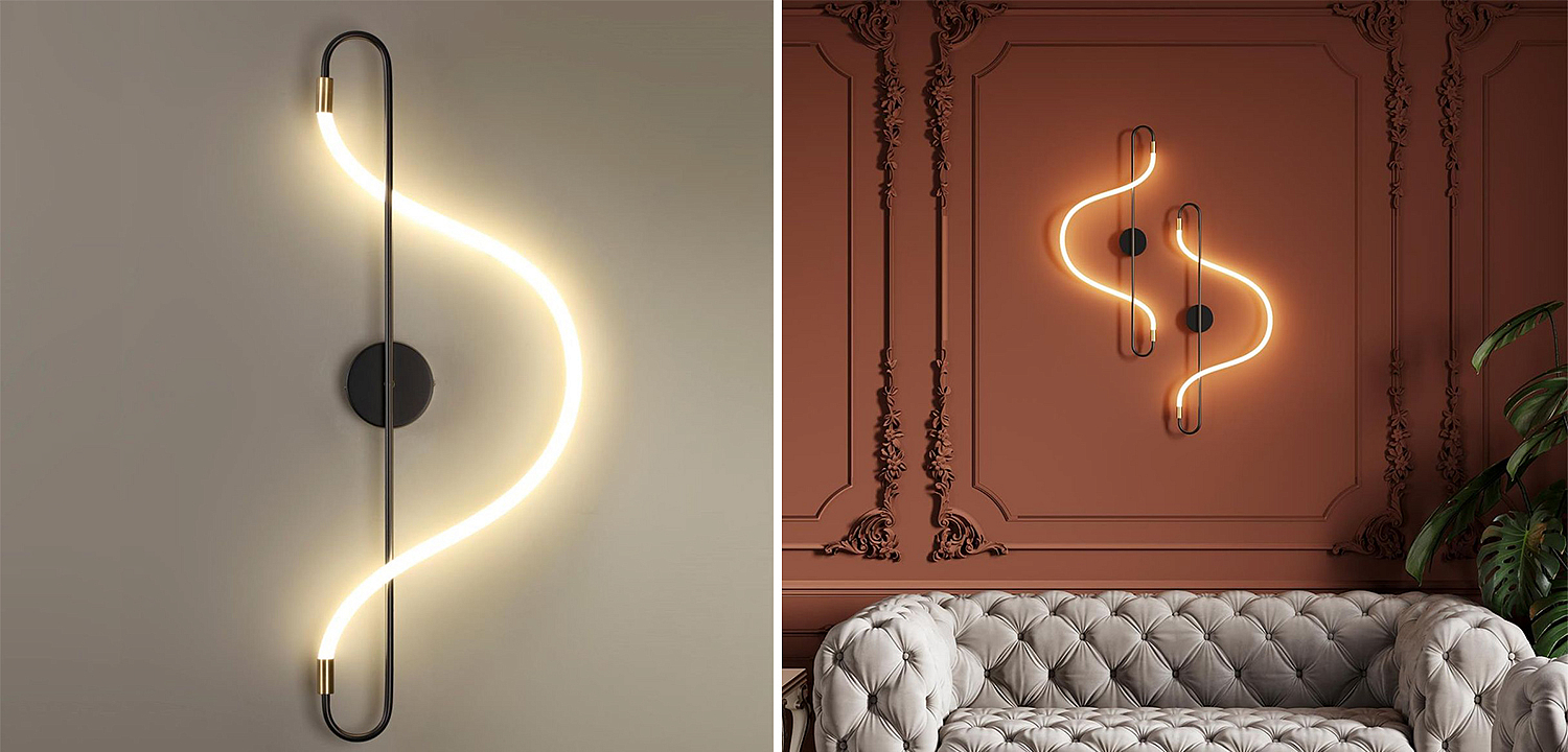 Бра GLORIFY WALL Black Wall lamp 80 Бра GLORIFY WALL Black Wall lamp 80 - Loft-Concept в Волгограде
