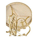 Столик приставной золотистый с орнаментом на столешнице Tanzania варинант исполнения - 3 | Loft Concept в Волгограде