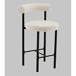 Стул полубарный Floreo букле молочный варинант исполнения - 1 | Loft Concept в Волгограде