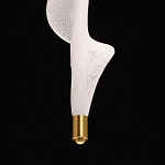 Люстра с белым скрученным плафоном Golden Swirl варинант исполнения - 8 | Loft Concept в Волгограде