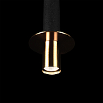 Подвесной светильник с узким цилиндрическим плафоном и золотым металлическим декором Concrete Pipe варинант исполнения - 7 | Loft Concept в Волгограде