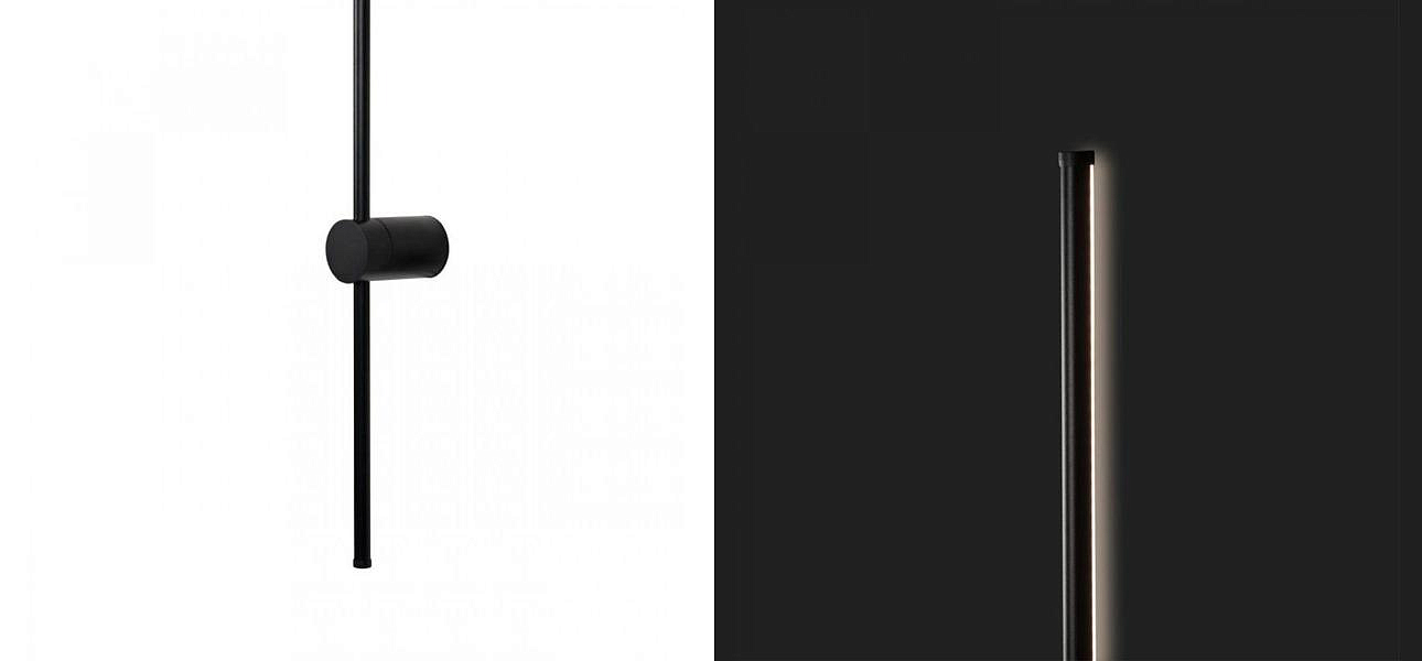 Бра светодиодное Trumpet Tube Fully Black Бра светодиодное Trumpet Tube Fully Black - Loft-Concept в Волгограде