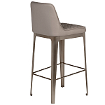 Стул барный светло-серый из экокожи Spectacular High Bar Stool варинант исполнения - 2 | Loft Concept в Волгограде