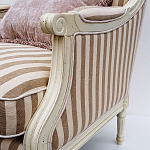 Кресло в полоску в стиле прованс Modeste Provence Armchair варинант исполнения - 3 | Loft Concept в Волгограде