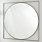 Зеркало в черной металлической раме Urban Style Mirror варинант исполнения - 2 | Loft Concept в Волгограде