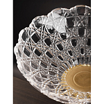 Чаша стеклянная прозрачная на бронзовой подставке с фигуркой девушки Eden Garden варинант исполнения - 7 | Loft Concept в Волгограде