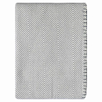 Плед из шерсти мериноса серого цвета 130×180 см Gray Waves варинант исполнения - 1 | Loft Concept в Волгограде