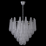 Люстра с подвесками из рифленного стекла в форме капель Textured Glass Chandelier варинант исполнения - 15 | Loft Concept в Волгограде