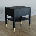 Прикроватная тумбочка с ящиком Elsa Dreams Black варинант исполнения - 4 | Loft Concept в Волгограде