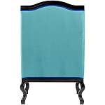 Кресло из натурального бука бирюзовое с изображением птиц и цветов Turquoise Chinoiserie Garden Armchair варинант исполнения - 3 | Loft Concept в Волгограде