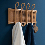 Настенная вешалка из ротанга Wila Wall Hanger M варинант исполнения - 7 | Loft Concept в Волгограде