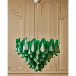 Люстра из стеклянных зеленых лепестков Petalled Illuminator варинант исполнения - 4 | Loft Concept в Волгограде